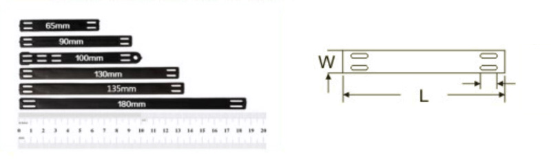 65mm,90mm,100mm,130mm,135mm,180mm;ichnography