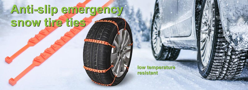 Anti-slip emergency snow tire ties,low temperature resistant