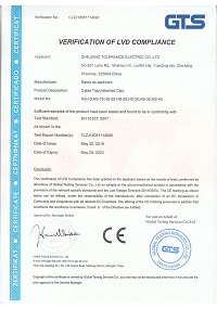 CE Certificate For Cable Tidy (Attached Clip)