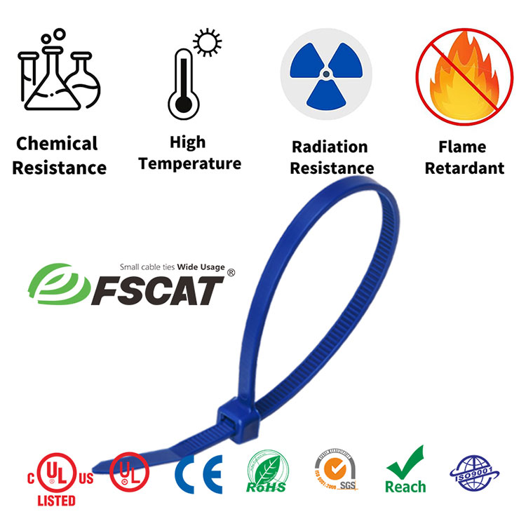 （Teflon）ETFT cable tie 338°F (170°C)