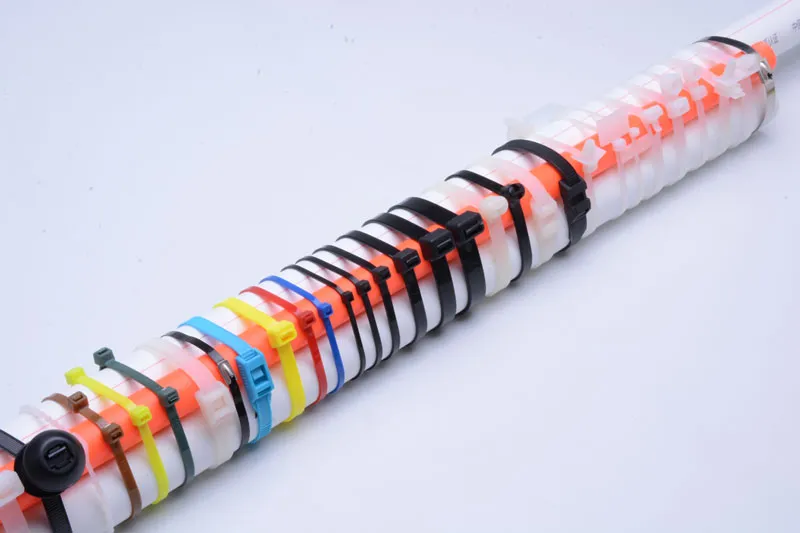 assorted cable ties sizes colors